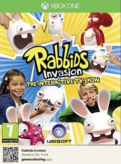 Rabbids Invasion Xbox One, PAL box front