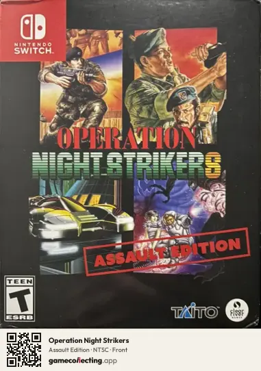 Operation Night Strikers Nintendo Switch, NTSC box front