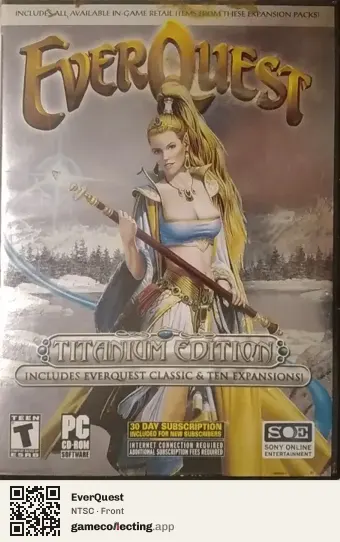 EverQuest Computer, NTSC box front