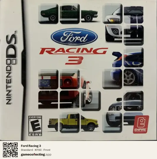 Ford Racing 3 Nintendo DS, NTSC box front