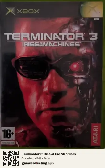 Terminator 3: Rise of the Machines Xbox, PAL box front