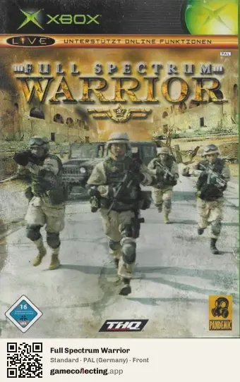 Full Spectrum Warrior Xbox, Germany box front