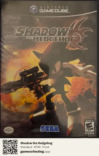 Shadow the Hedgehog Nintendo GameCube, NTSC box front