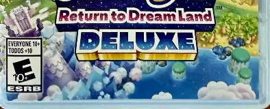 Kirby's Return to Dream Land Deluxe, the ESRB box on its front
