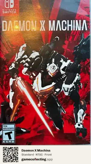 Daemon X Machina Nintendo Switch, NTSC box front