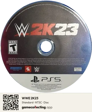 WWE 2K23 PlayStation 5, NTSC disc