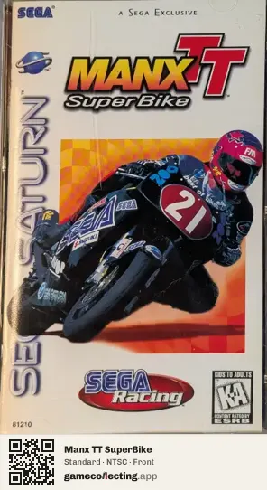 Manx TT SuperBike Sega Saturn, NTSC box front