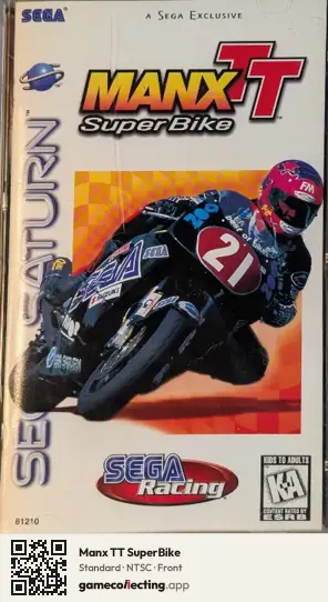 Manx TT SuperBike Sega Saturn, NTSC box front