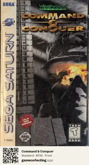 Command & Conquer Sega Saturn, NTSC box front