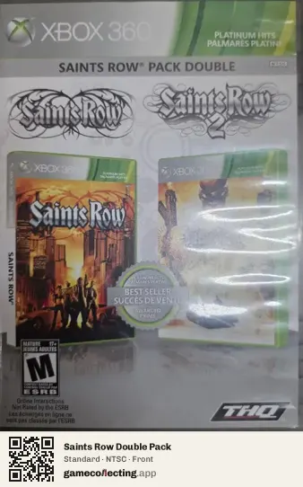 Saints Row Double Pack Xbox 360, NTSC box front