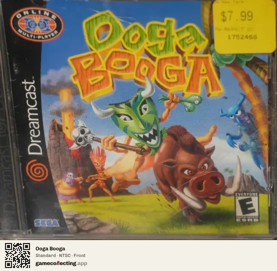 Ooga Booga Sega Dreamcast, NTSC box front