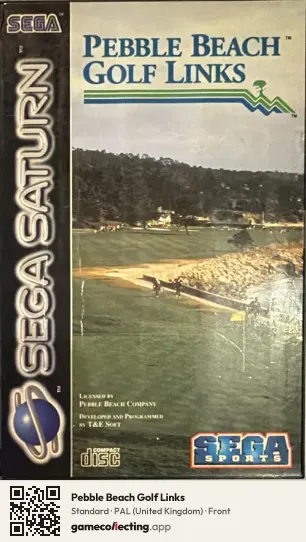 Pebble Beach Golf Links Sega Saturn, United Kingdom box front