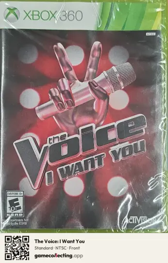 The Voice: I Want You Xbox 360, NTSC box front