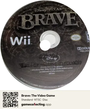 Brave: The Video Game Nintendo Wii, NTSC disc