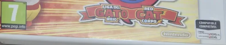 Yo-kai Watch Blasters: Red Cat Corps, the PEGI square on its front