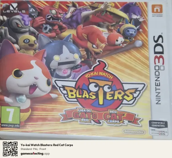 Yo-kai Watch Blasters: Red Cat Corps Nintendo 3DS, PAL box front