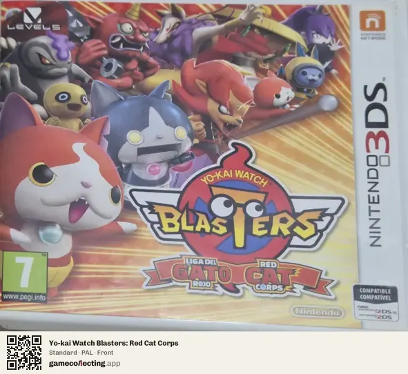 Yo-kai Watch Blasters: Red Cat Corps Nintendo 3DS, PAL box front