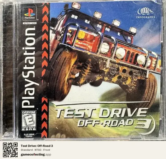 Test Drive: Off-Road 3 PlayStation, NTSC box front