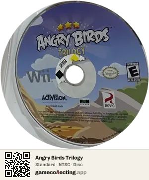 Angry Birds Trilogy Nintendo Wii, NTSC disc