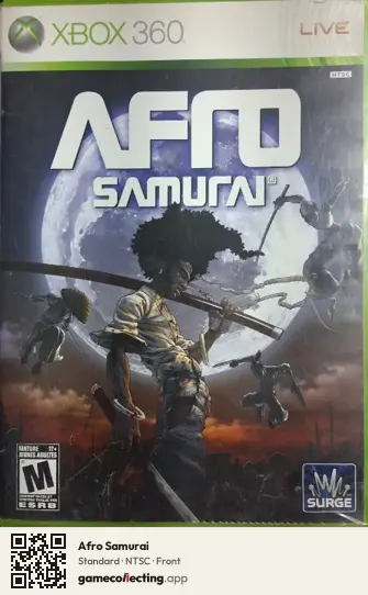 Afro Samurai Xbox 360, NTSC box front