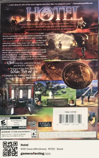 Hotel Computer, NTSC box back