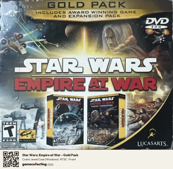 Star Wars: Empire at War - Gold Pack Computer, NTSC box front