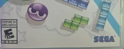 Puyo Puyo Tetris 2, the ESRB box on its front
