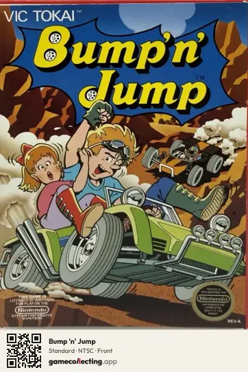Bump 'n' Jump Nintendo Entertainment System, NTSC box front
