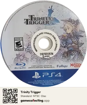 Trinity Trigger PlayStation 4, NTSC disc