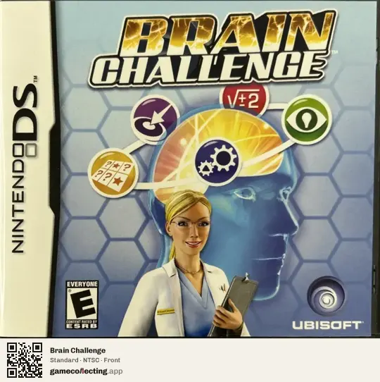 Brain Challenge Nintendo DS, NTSC box front