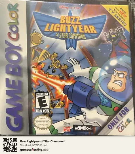 Buzz Lightyear of Star Command Game Boy Color, NTSC box front