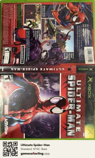 Ultimate Spider-Man Xbox, NTSC box back