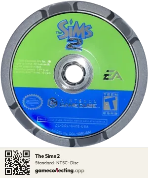 The Sims 2 Nintendo GameCube, NTSC disc