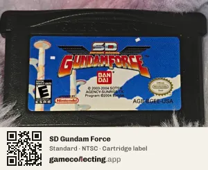 SD Gundam Force Game Boy Advance, NTSC cartridge label
