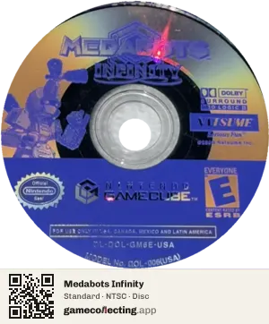 Medabots Infinity Nintendo GameCube, NTSC disc