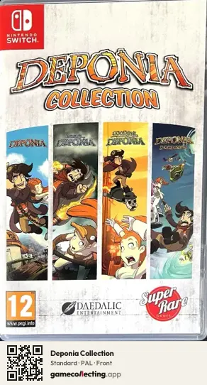 Deponia Collection Nintendo Switch, PAL box front