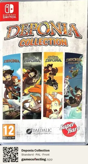 Deponia Collection Nintendo Switch, PAL box front