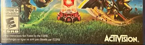 Skylanders: Imaginators, the ESRB box on its front