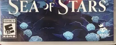 Sea of Stars, the ESRB box on its front