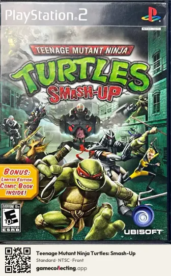 Teenage Mutant Ninja Turtles: Smash-Up PlayStation 2, NTSC box front