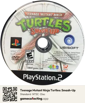 Teenage Mutant Ninja Turtles: Smash-Up PlayStation 2, NTSC disc
