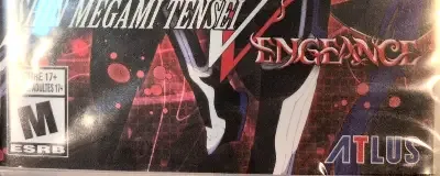 Shin Megami Tensei V: Vengeance, the ESRB box on its front