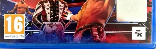 WWE 2K24, the PEGI square on its front