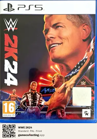 WWE 2K24 PlayStation 5, PAL box front