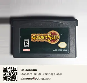 Golden Sun Game Boy Advance, NTSC cartridge label