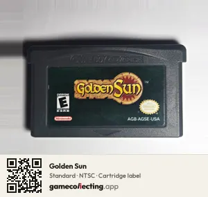 Golden Sun Game Boy Advance, NTSC cartridge label