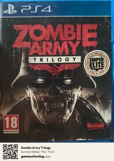 Zombie Army Trilogy PlayStation 4, PAL box front