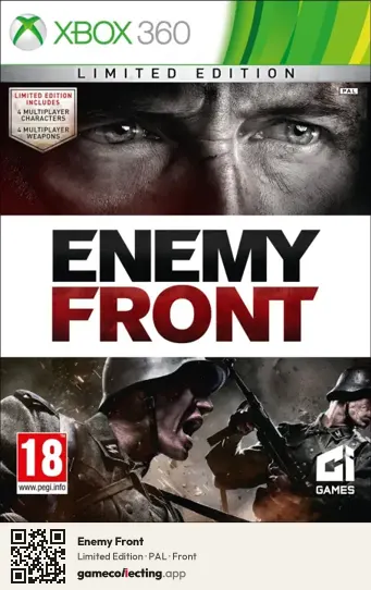 Enemy Front Xbox 360, PAL box front