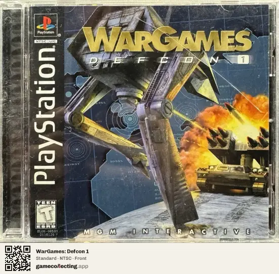 WarGames: Defcon 1 PlayStation, NTSC box front