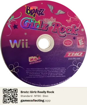 Bratz: Girlz Really Rock Nintendo Wii, NTSC disc